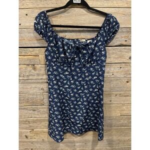 Levi's‎ Clementine Mini Dress – Navy Floral, Cap Sleeve, Women's Size Small